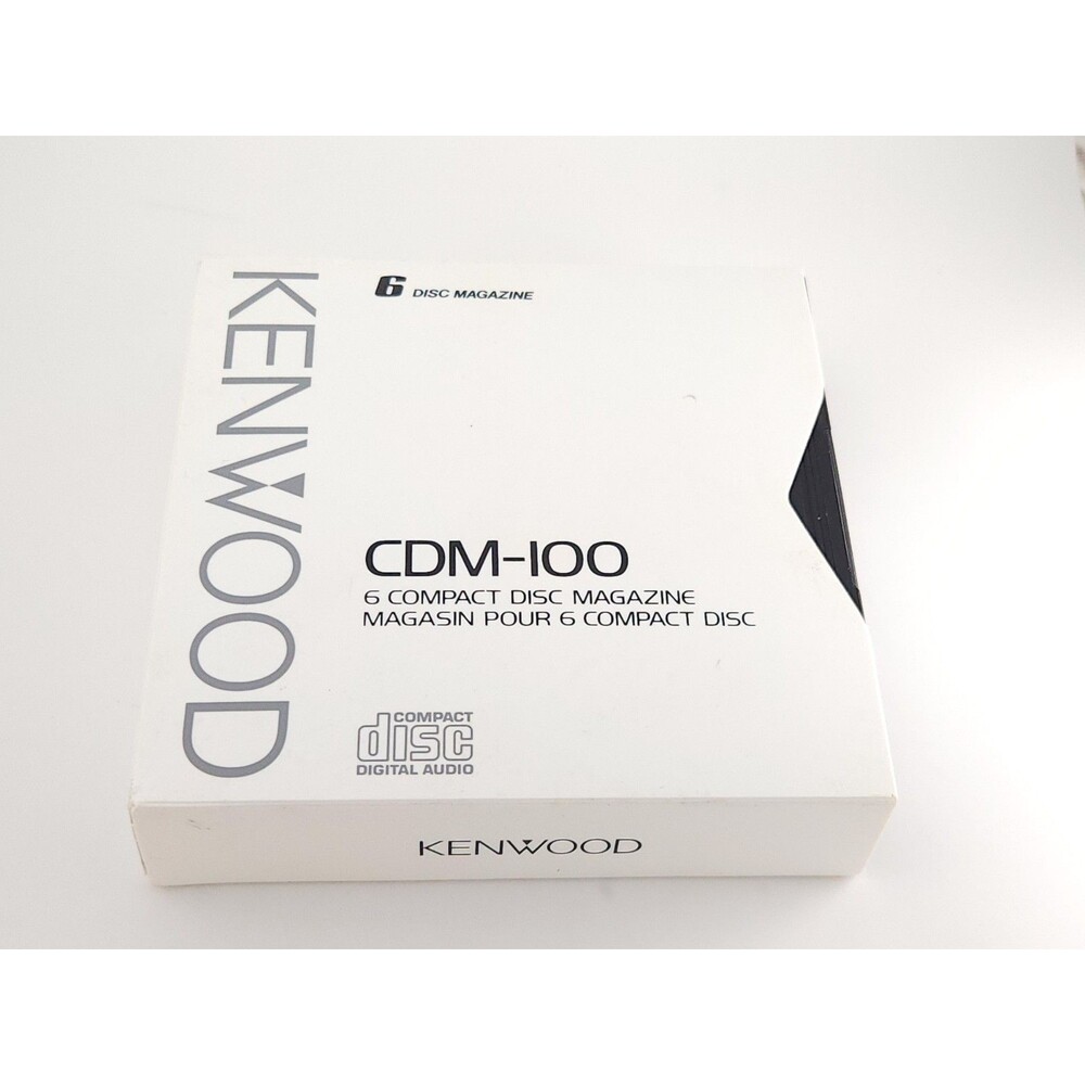 Kenwood CDM-100 6-Disc CD Changer Magazine Cartridge Sleeve Box Great Condition